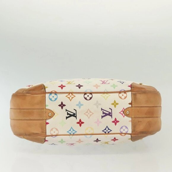 LOUIS VUITTON Monogram Multicolor Greta Hand Bag White M40195 LV Auth 136623 - Picture 7 of 16
